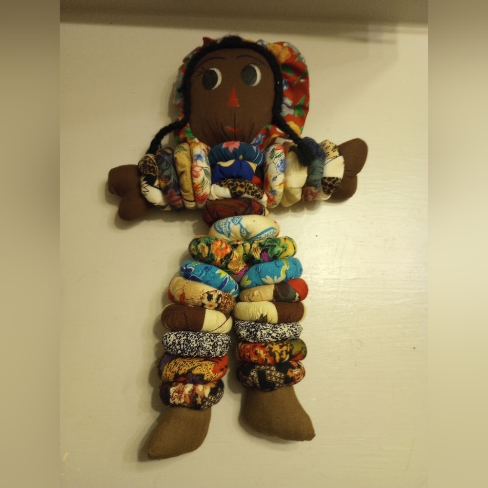 Handmade Vintage Fabric Rag Doll